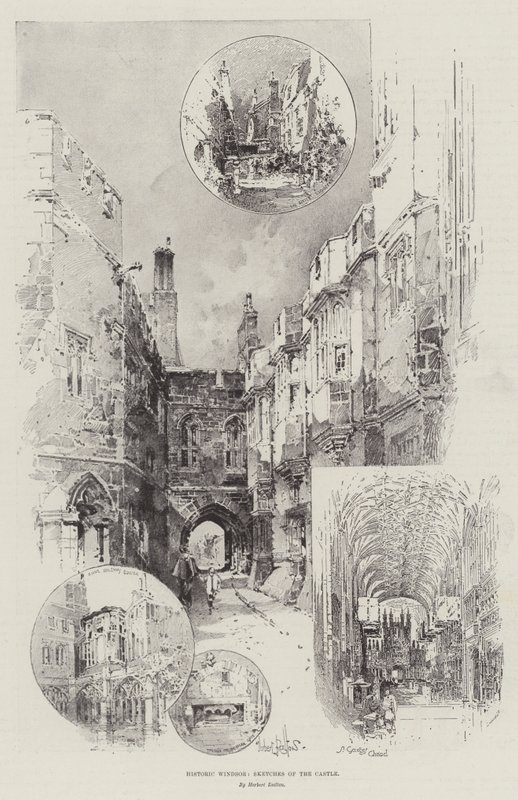 Historic Windsor, Sketches of the Castle by Herbert Railton