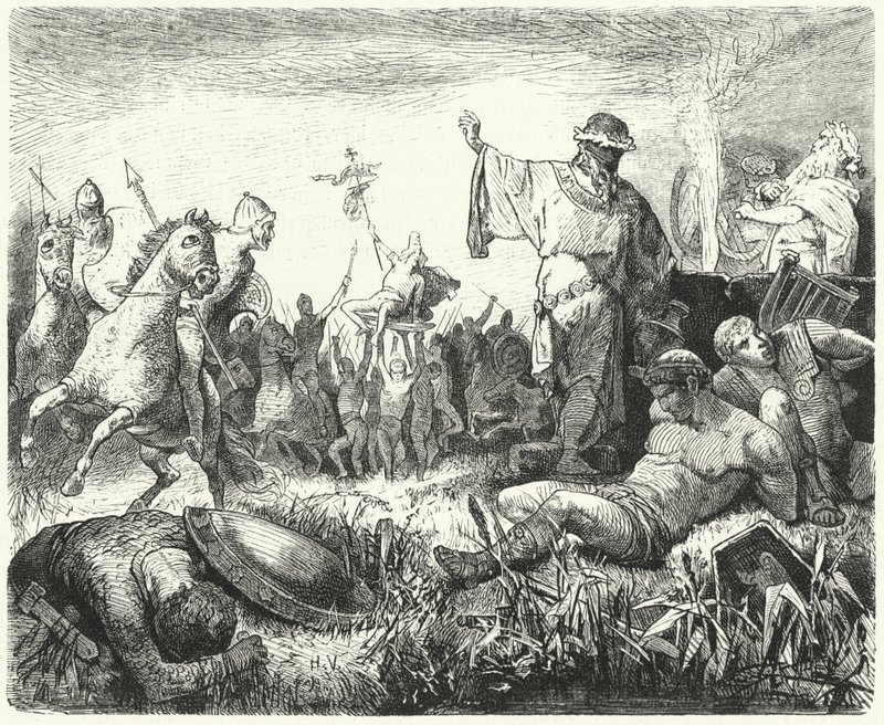 Parthians Celebrating a Victory by Hermann Vogel