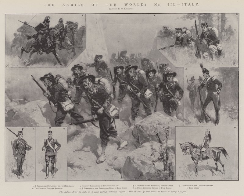 The Armies of the World, Italy by Hermanus Willem Koekkoek