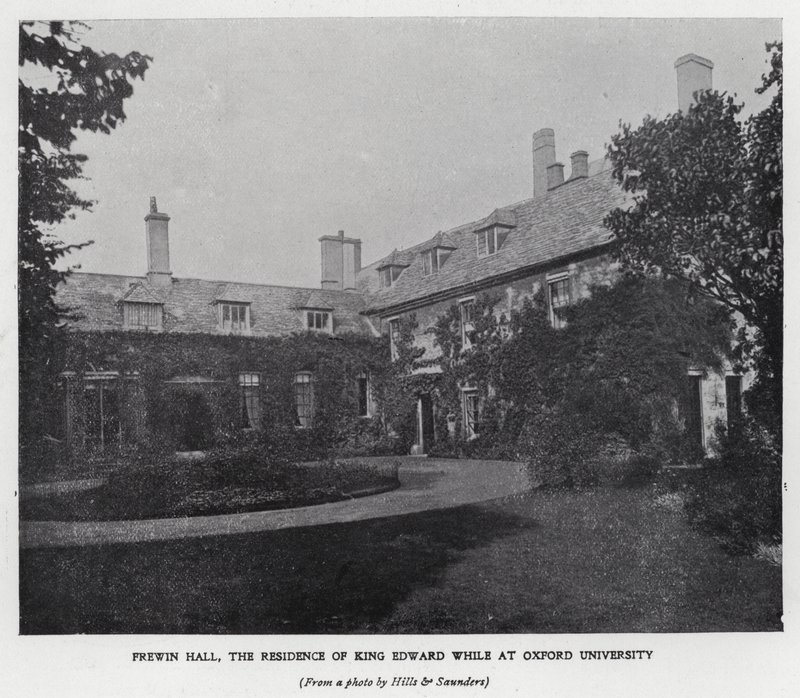 Frewin Hall, residence of King Edward VII while studying at Oxford University by Hills and Saunders