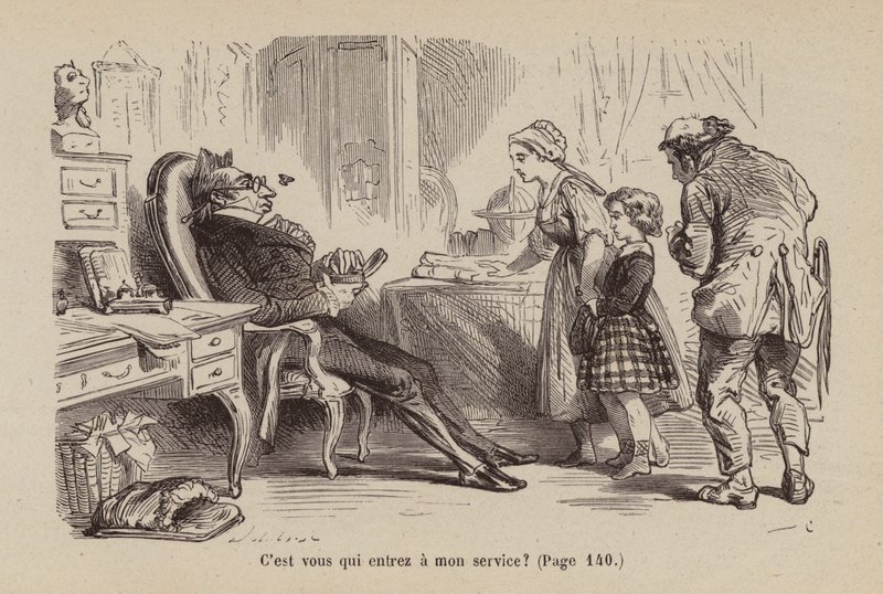 Illustration for Un Bon Petit Diable by Horace (after) Castelli