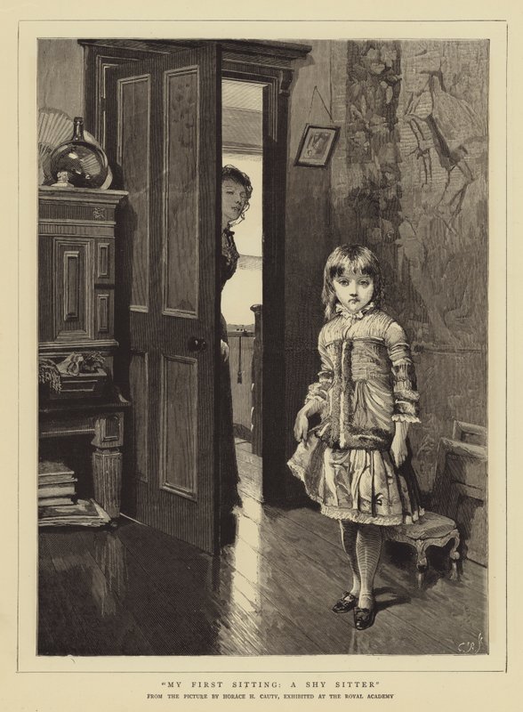 My First Sitting, a Shy Sitter by Horace Henry Cauty