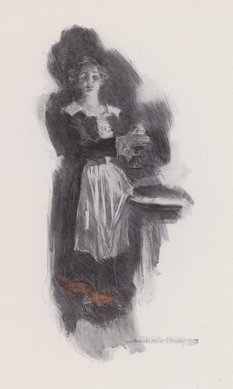 Illustration for Evangeline, A Tale of Arcadie, by Henry Wadsworth Longfellow by Howard Chandler (after) Christy