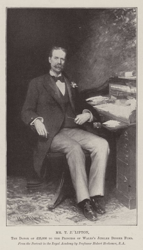 Mr T J Lipton, the Donor of £25,000 to the Princess of Wales