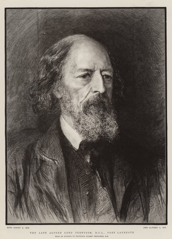 The Late Alfred Lord Tennyson, DCL, Poet Laureate by Hubert von Herkomer