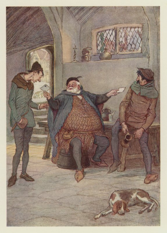 Go, Bear Thou This Letter to Mistress Page, and Thou This to Mistress Ford by Hugh Thomson