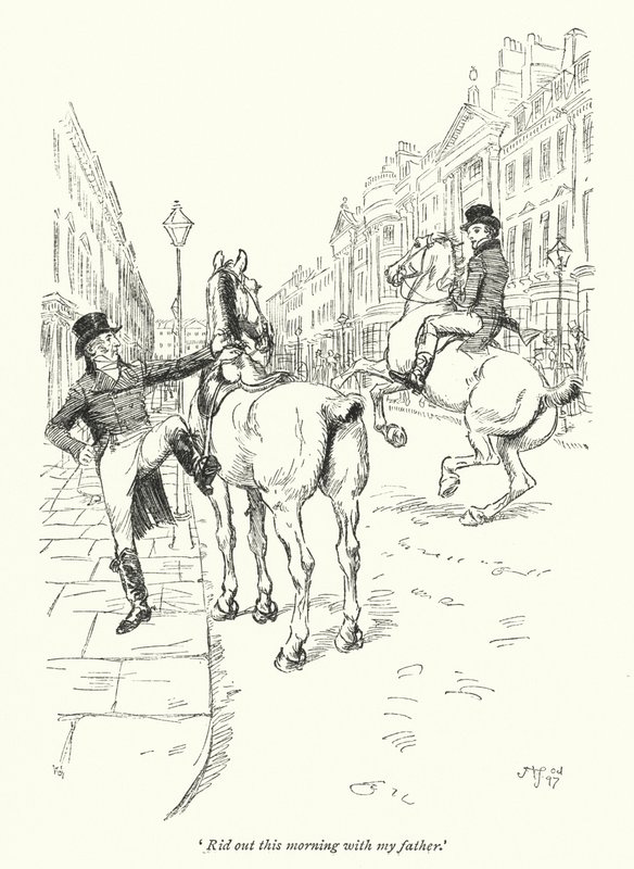 Illustration for Northanger Abbey by Jane Austen by Hugh Thomson