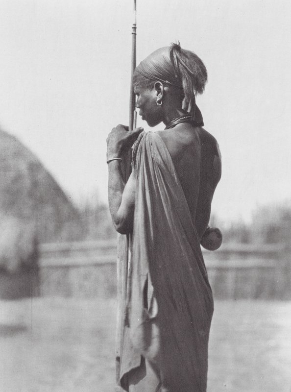 Africa: Nuer in Shilluk Dress by Hugo Adolf Bernatzik