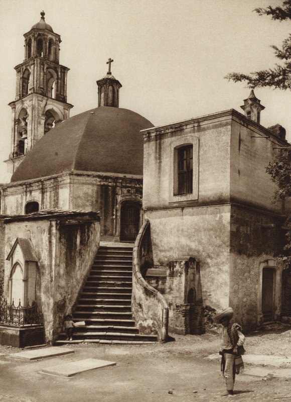 Mexico: Chapel on the Sacred Mountain, Amecameca by Hugo Brehme