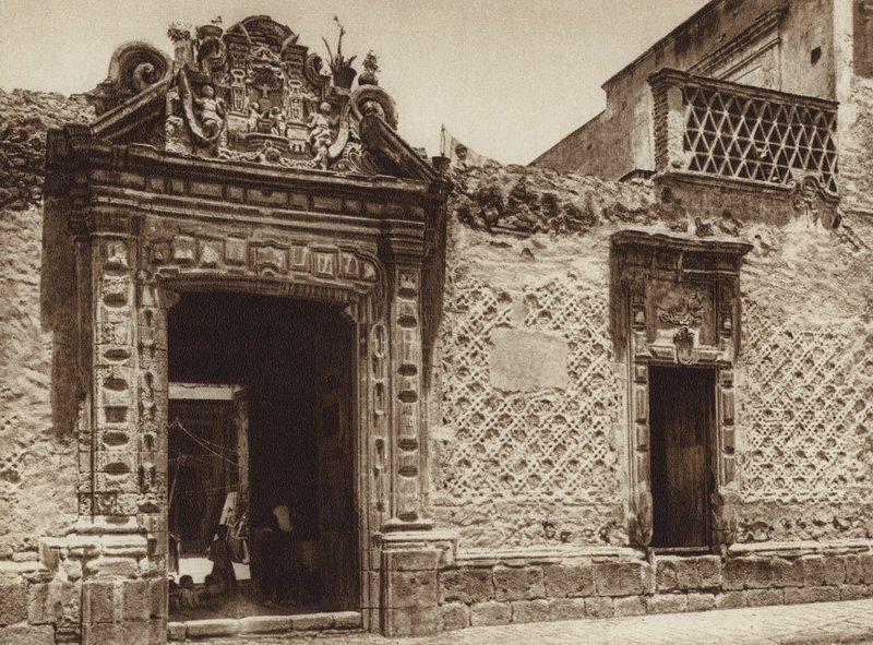 Mexico: Colonial Era House in the Northeast Part of the Capital by Hugo Brehme