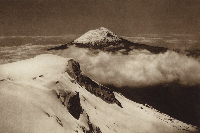 Mexico: Popocatepetl, Seen from the Summit of Iztaccihuatl by Hugo Brehme