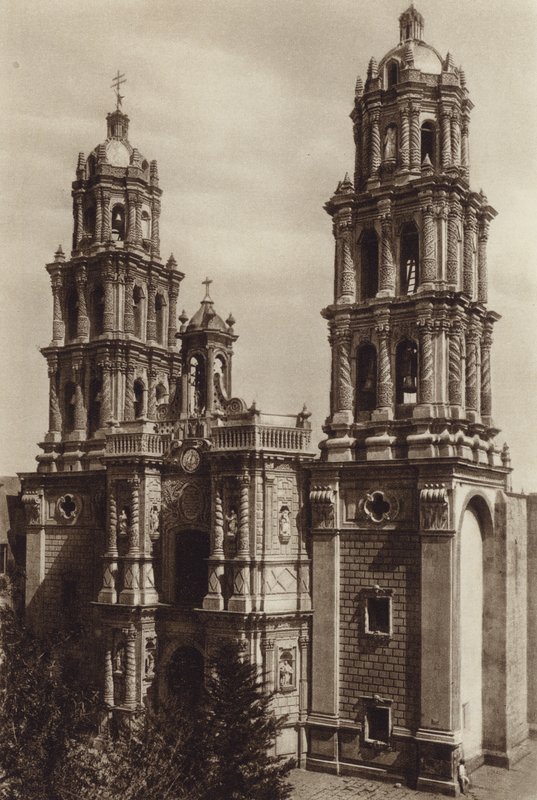 Mexico: San Luis de Potosi, The Cathedral by Hugo Brehme