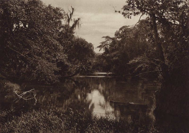 Mexico: Tamasopo, River Panorama, Veracruz State by Hugo Brehme