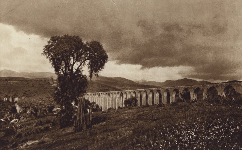 Mexico: Old Spanish Water Pipe, Los Remedios by Hugo Brehme