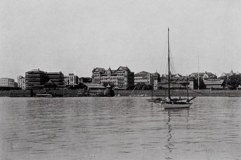 India: A View of Bombay from the Harbour by Indian photographer