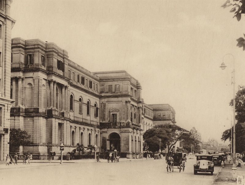 The Indian Museum and Chowringhee Road looking South by Indian photographer