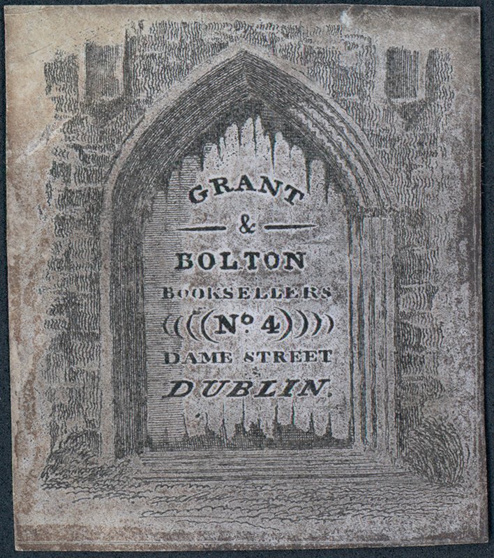 Trade Card, Grant & Bolton by Irish School