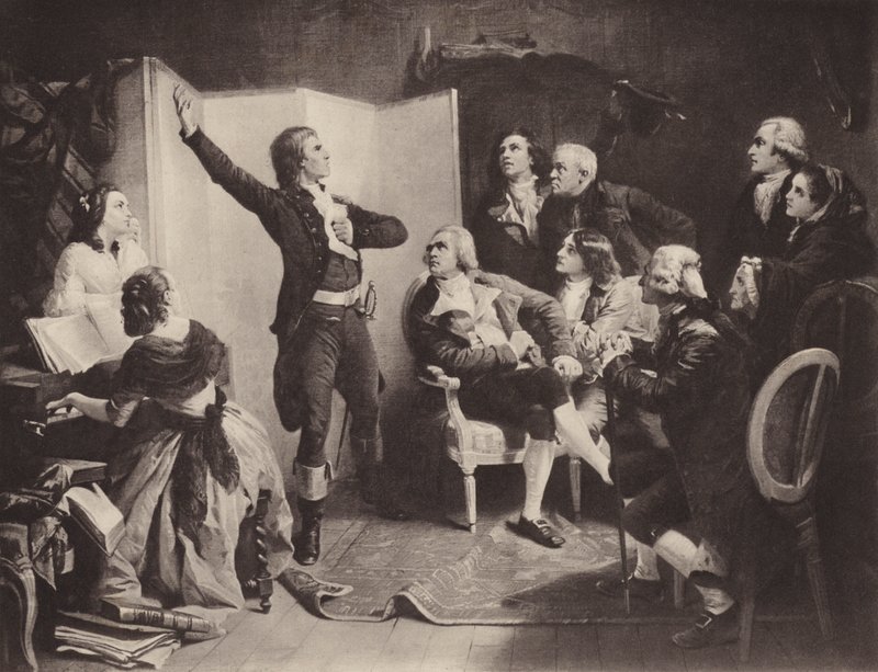 The First Singing of the Marseillaise by Isidore (after) Pils