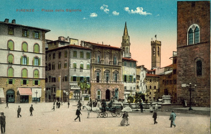 Florence, Piazza della Signoria by Italian Photographer