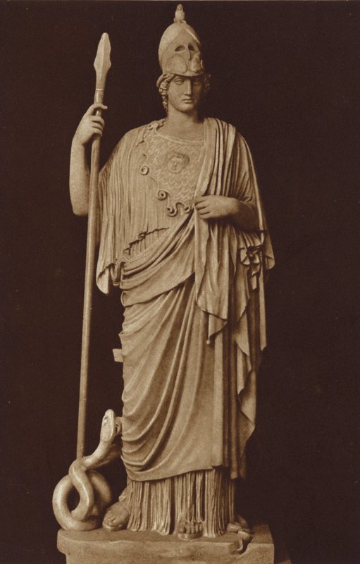 The statue of Minerva in the Vatican Museum, Rome by Italian Photographer