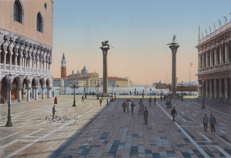 Venice, Piazzetta San Marco and the Two Columns by Italian Photographer