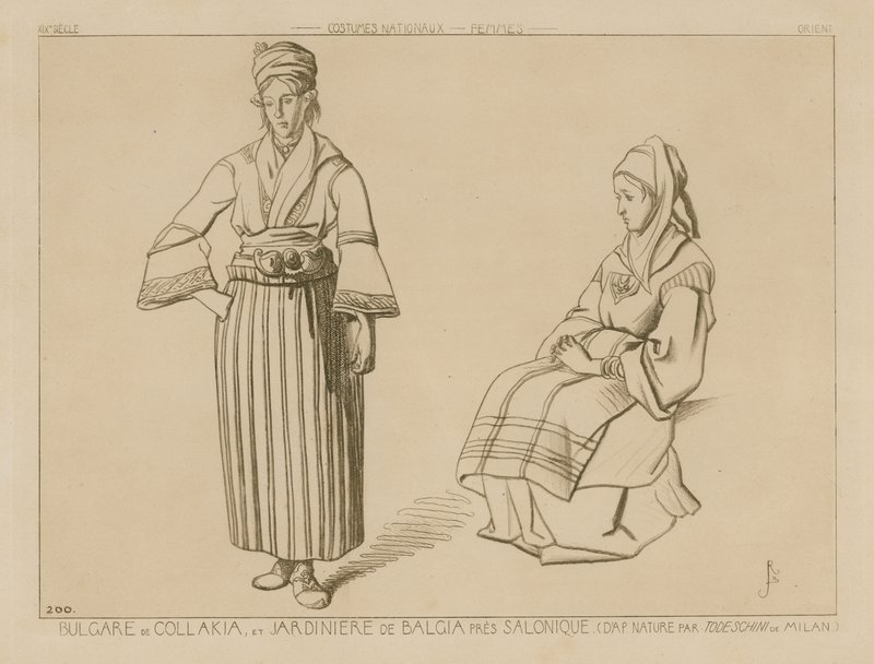 Bulgarian Collakia and Planter of Balga Near Salonika by Italian School