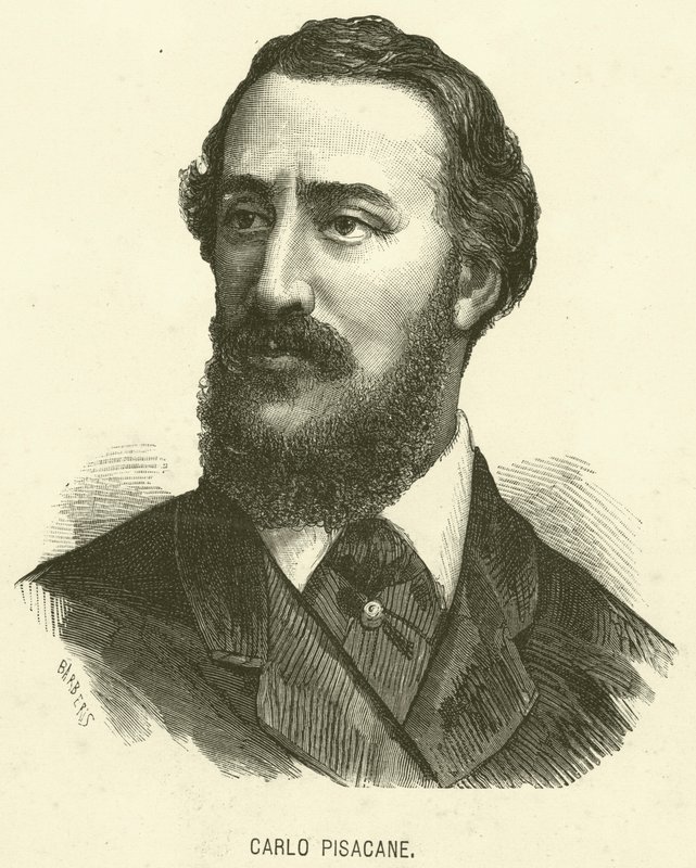Carlo Pisacane (engraving) by Italian School