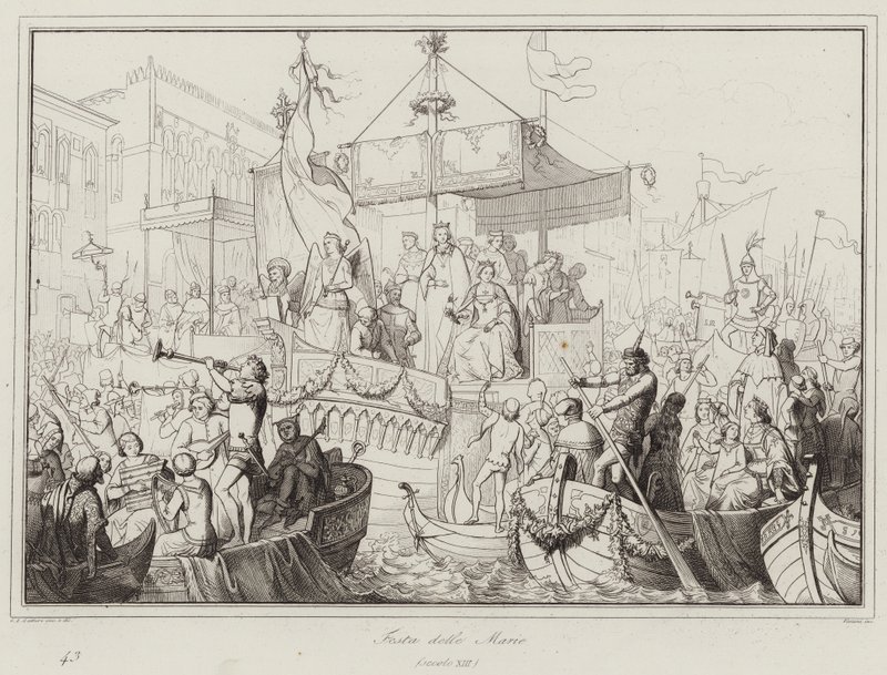Feast of the Marias, 13th Century (engraving) by Italian School