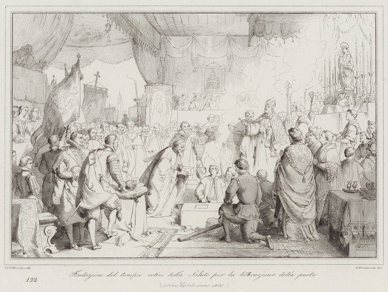 Foundation of the Votive Temple of Health for Liberation from the Plague by Italian School