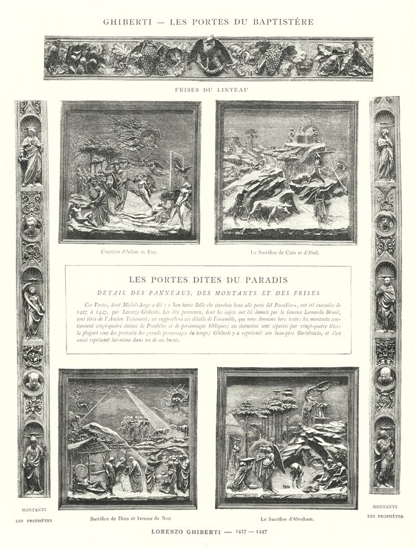 Ghiberti, The Doors of the Baptistery, Lorenzo Ghiberti by Italian School