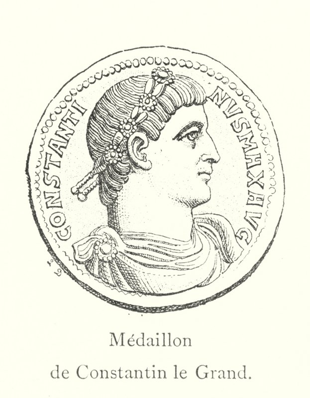 Medallion of Constantine the Great (engraving) by Italian School