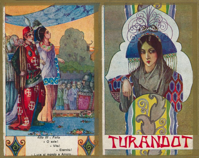 One of a set of illustrations of Puccini