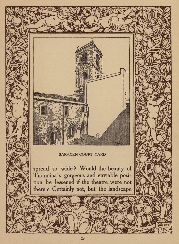 Page from Brochure for San Domenico Palace Hotel, Taormina by Italian School