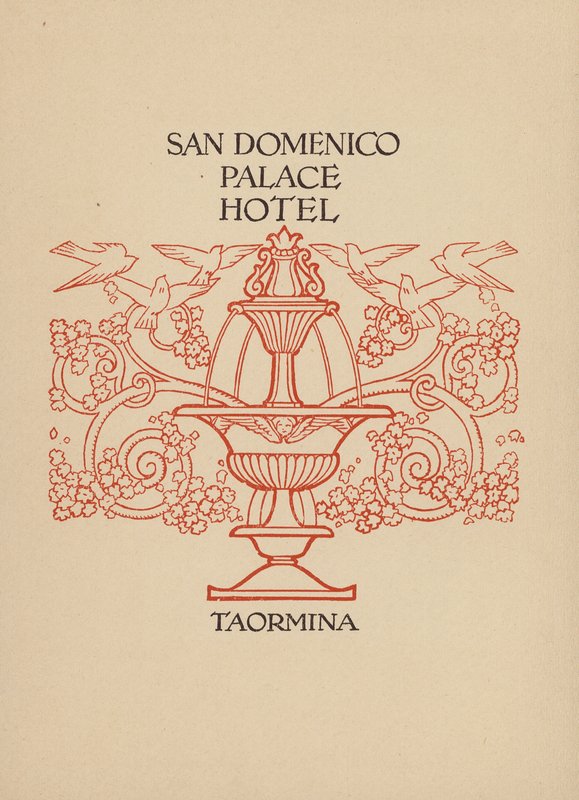 Page from Brochure for San Domenico Palace Hotel, Taormina by Italian School
