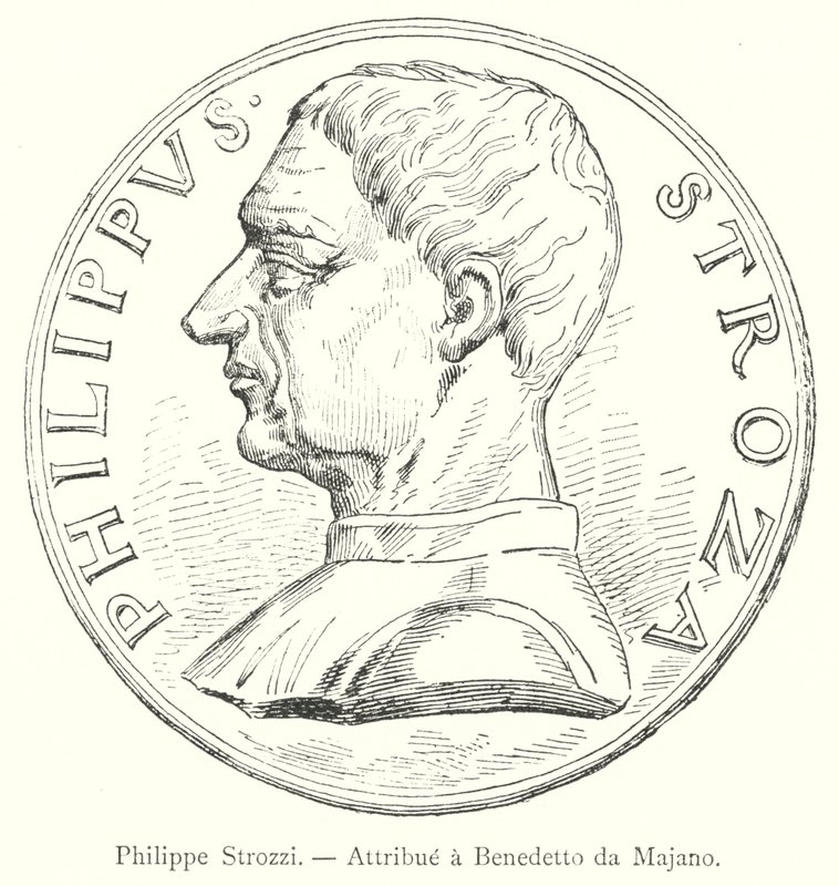Philippe Strozzi, Attributed to Benedetto da Majano (engraving) by Italian School