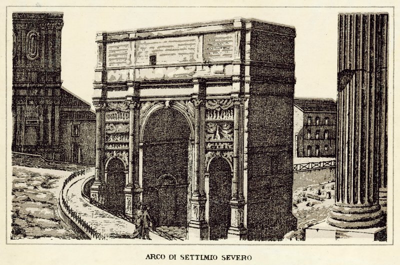Rome: Arch of Septimius Severus by Italian School