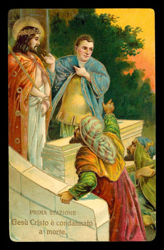 The Stations of the Cross (from a set of 14) by Italian School