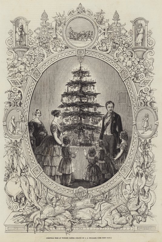 Christmas Tree at Windsor Castle by J.L. Williams