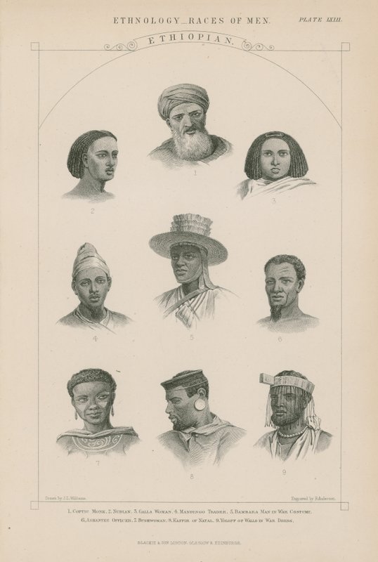 Nine Faces of Ethiopian People by J.L. Williams
