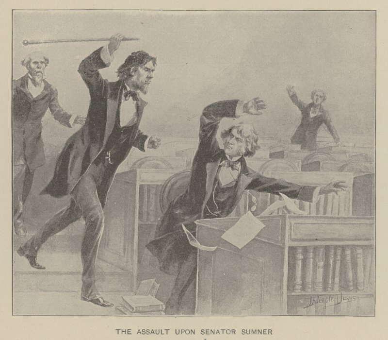 The Assault Upon Senator Sumner by J. (after) Steeple Davis