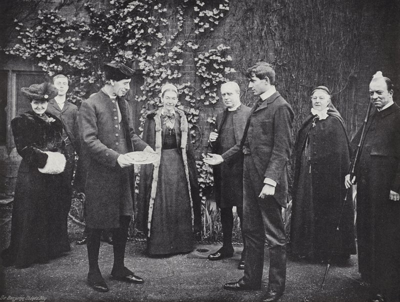 Pancake Tossing at Westminster School, the Victor Receiving His Guinea by J. Benjamin Stone
