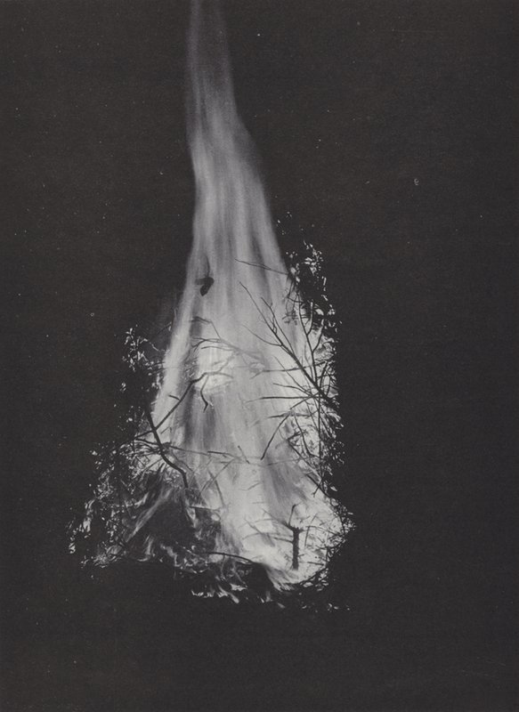 The Northumbrian Baal Fire, the Fire Alight by J. Benjamin Stone