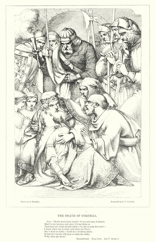 The Death of Cordelia (engraving) by J. Franklin