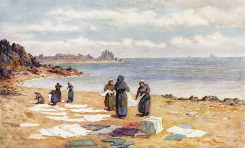 Drying Day at La Houle by J. Hardwicke Lewis
