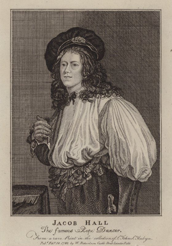Jacob Hall, English rope dancer and acrobat active during the reign of King Charles II by Jacob (after) Van Oost the Younger