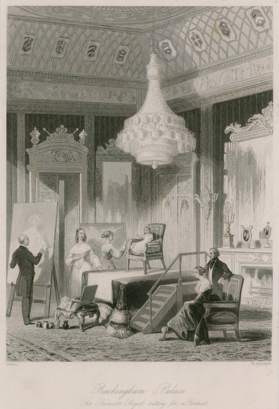 The Princess Royal Sitting for a Portrait at Buckingham Palace by Jacob van der Heyden