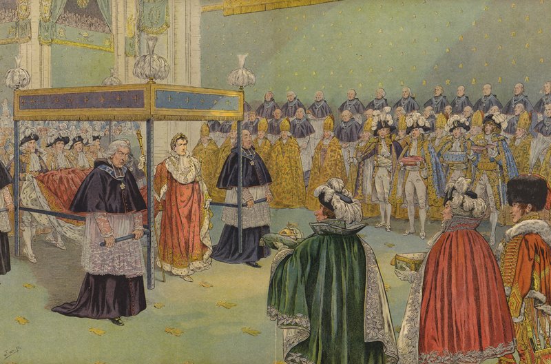Gifts presented to Napoleon Bonaparte at his coronation in Paris by Jacques Marie Gaston Onfray de Breville (Job)