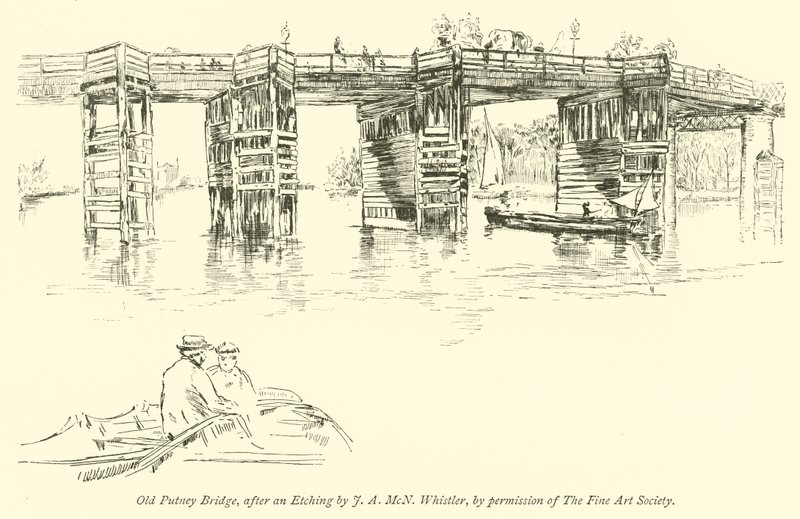 Old Putney Bridge by James Abbott McNeill Whistler