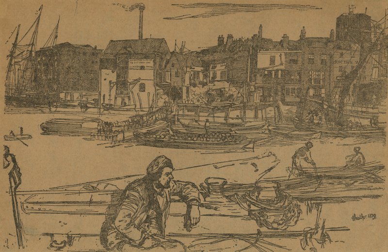 Black Lion Wharf by James Abbott McNeill Whistler