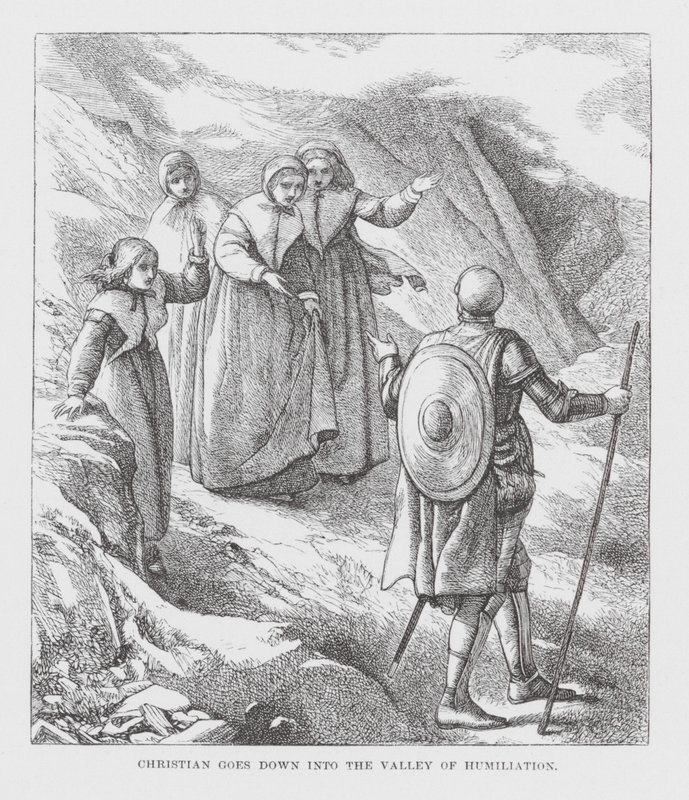 Christian Goes Down into the Valley of Humiliation by James Dawson Watson